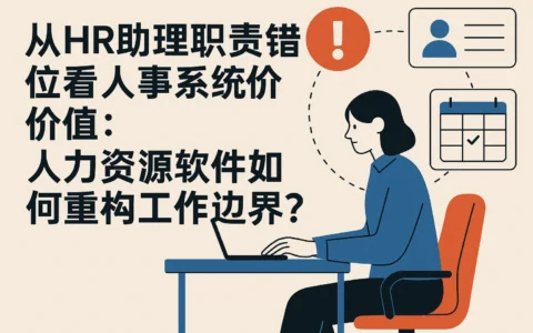 从HR助理职责错位看人事系统价值：人力资源软件如何重构工作边界？