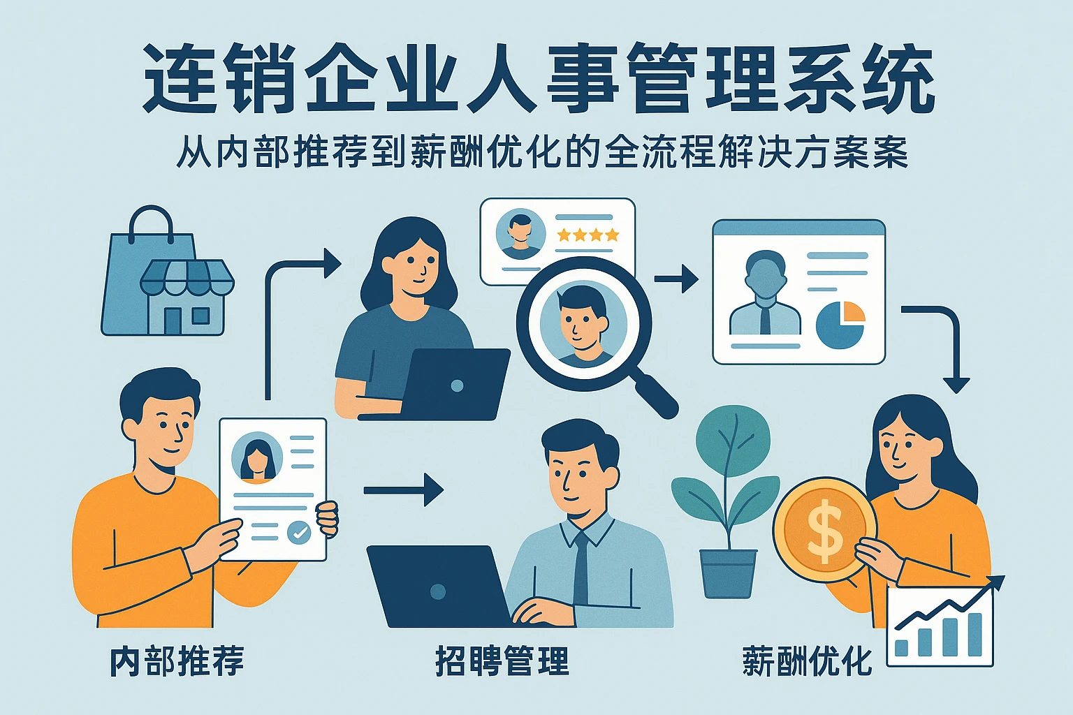 连锁企业人事管理系统：从内部推荐到薪酬优化的全流程解决方案
