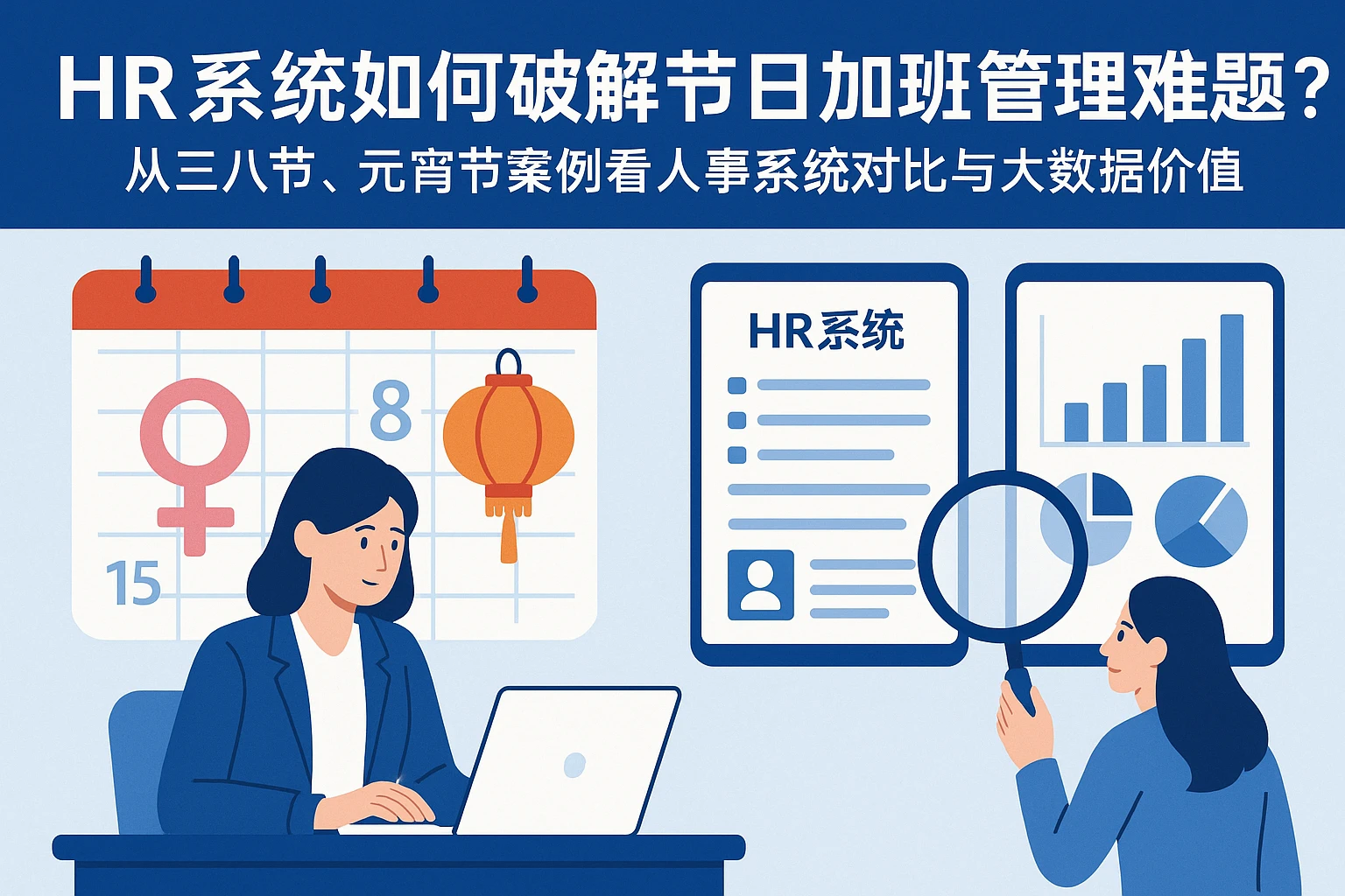 HR系统如何破解节日加班管理难题？从三八节、元宵节案例看人事系统对比与大数据价值