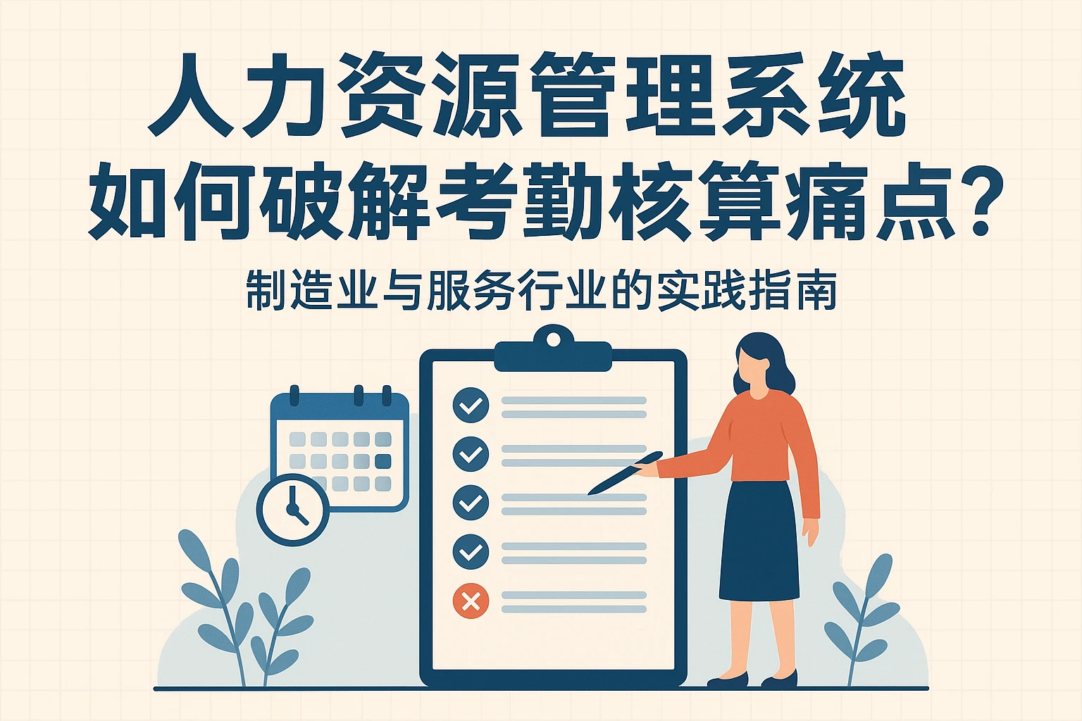 人力资源管理系统如何破解考勤核算痛点？制造业与服务行业的实践指南
