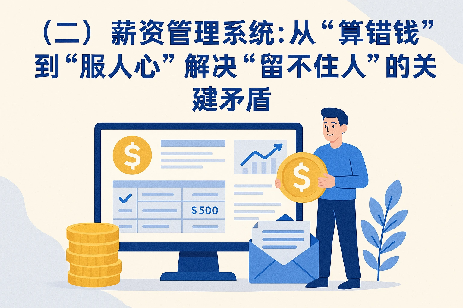(二)薪资管理系统:从“算错钱”到“服人心”,解决“留不住人”的关键矛盾