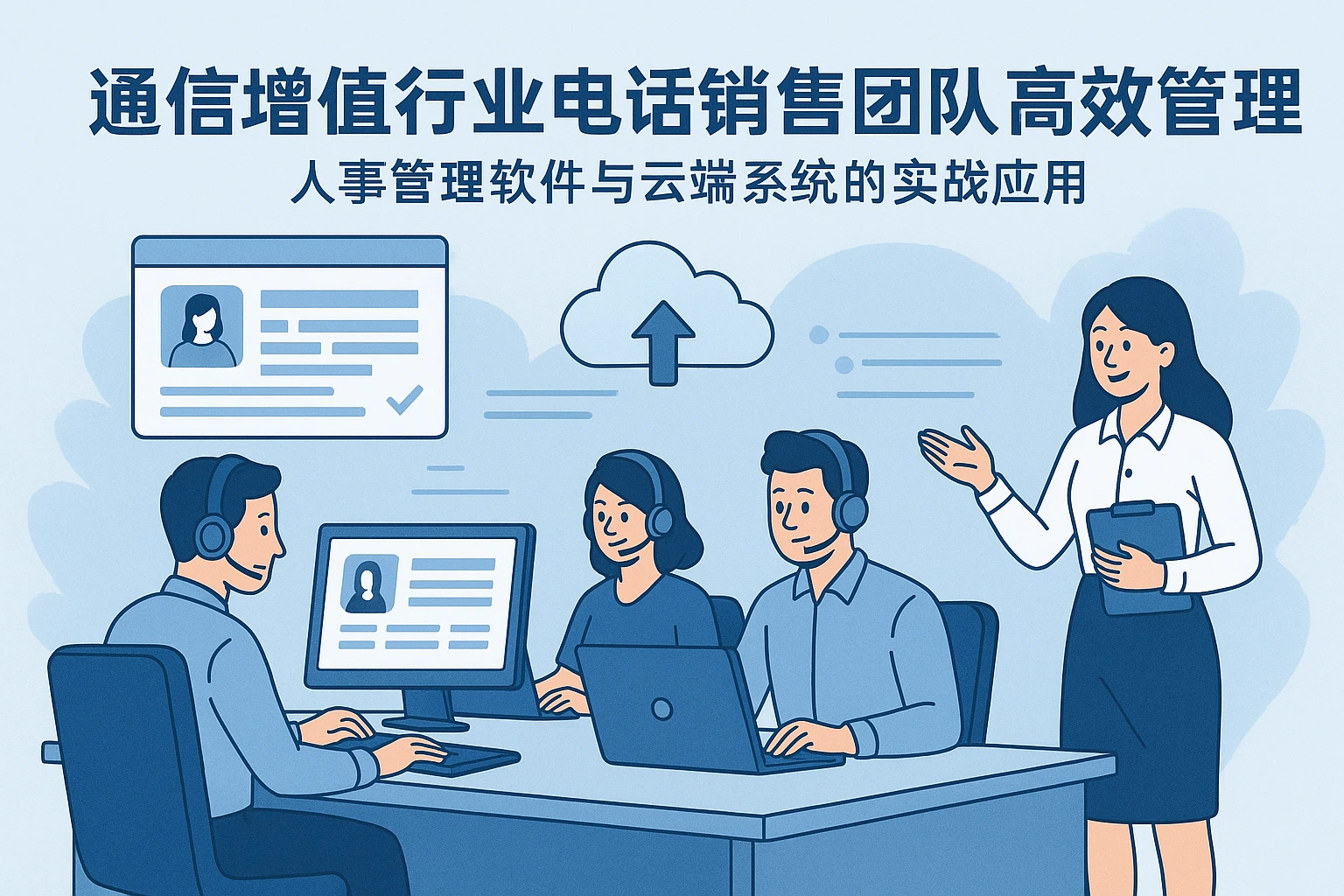 通信增值行业电话销售团队高效管理：人事管理软件与云端系统的实战应用