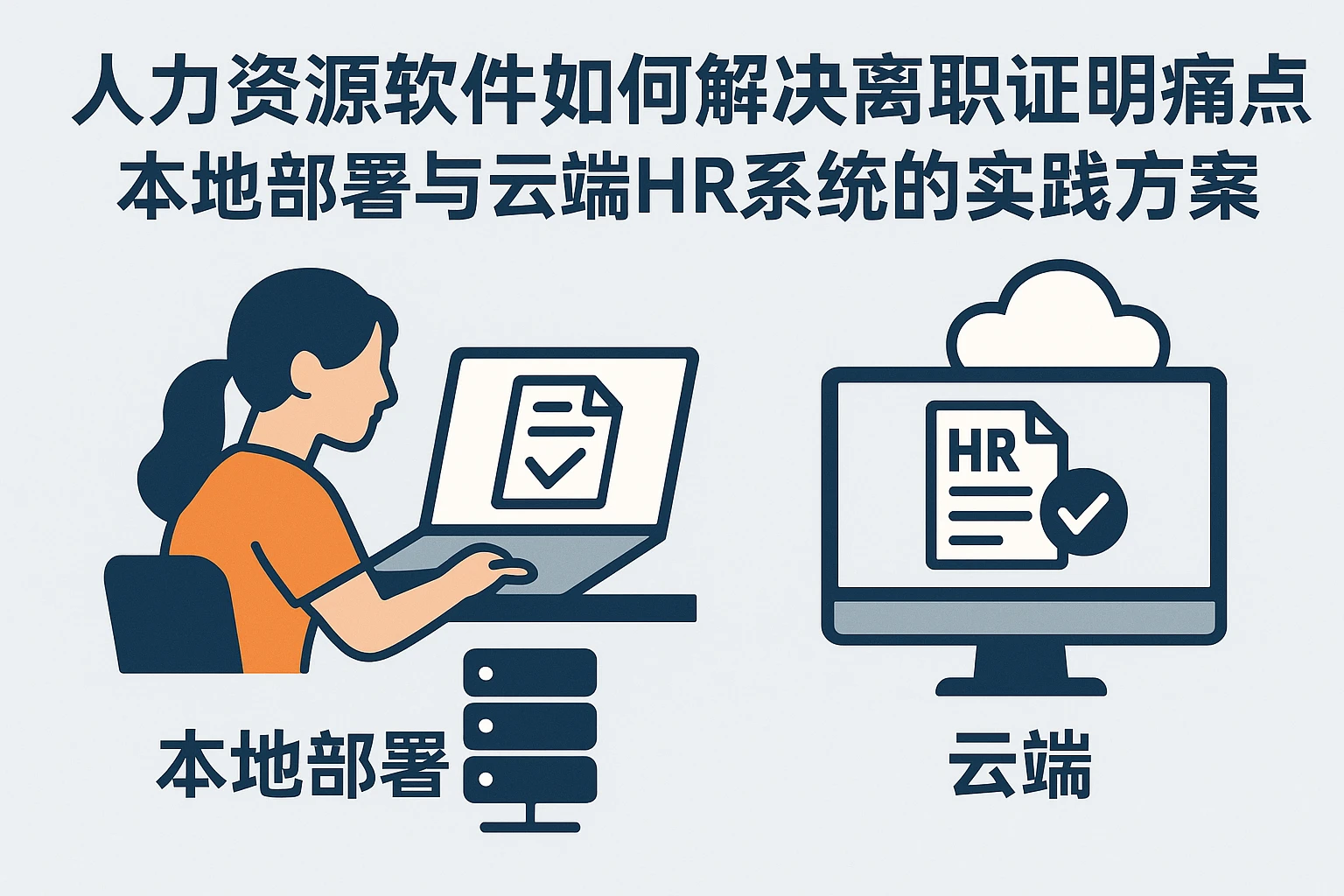 人力资源软件如何解决离职证明痛点？本地部署与云端HR系统的实践方案