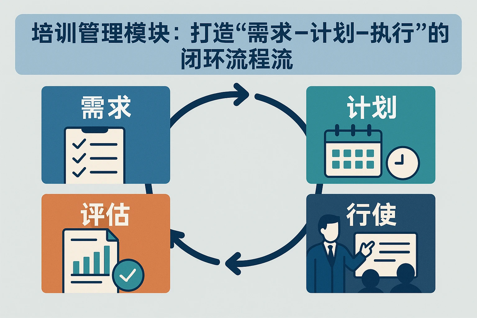 2. 培训管理模块：打造“需求-计划-执行-评估”的闭环流程