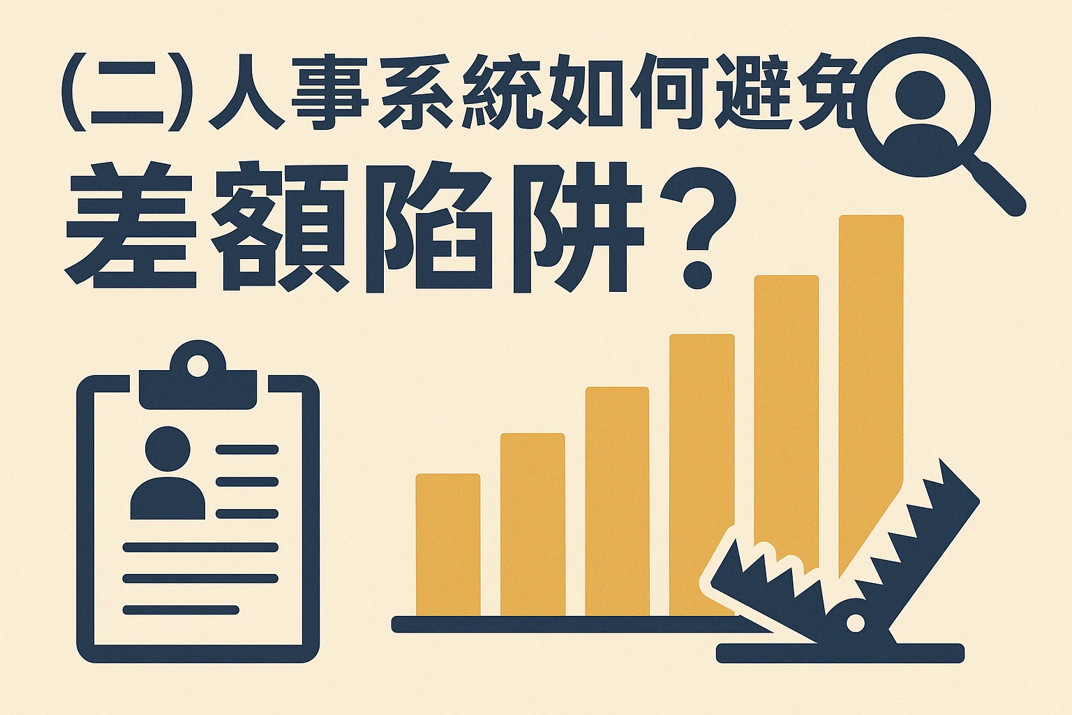 （二）人事系统如何避免“差额陷阱”？
