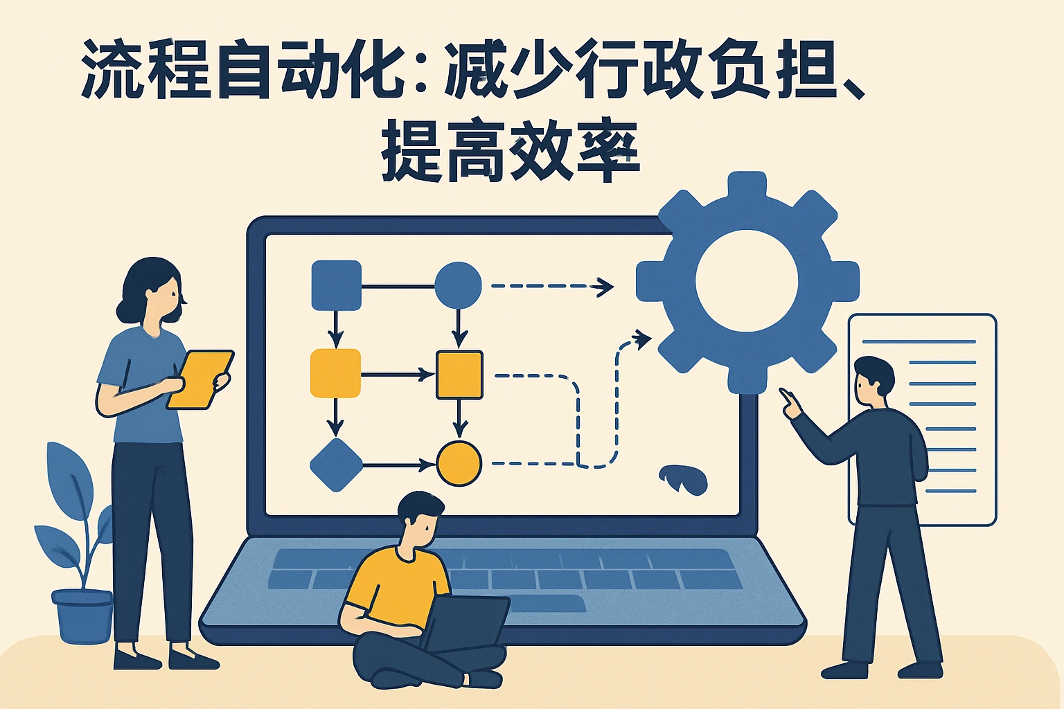 2. 流程自动化：减少行政负担，提高效率