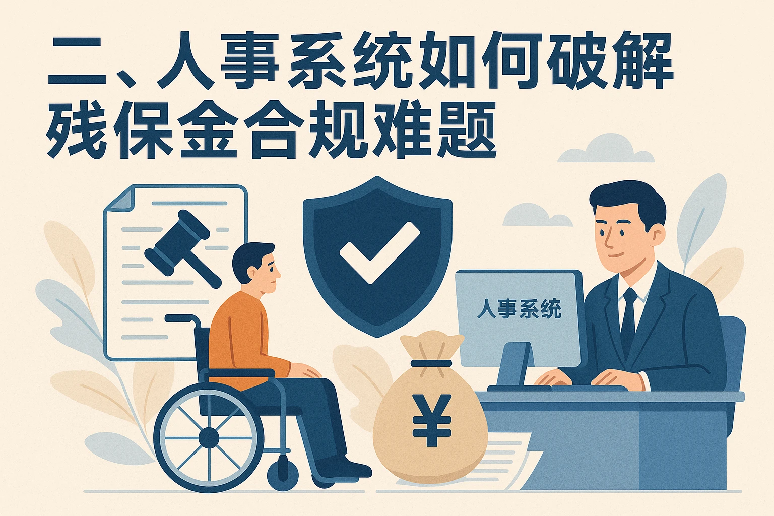 二、人事系统如何破解残保金合规难题