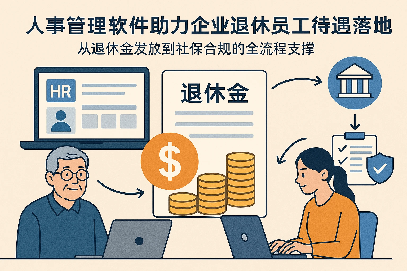 人事管理软件助力企业退休员工待遇落地：从退休金发放到社保合规的全流程支撑