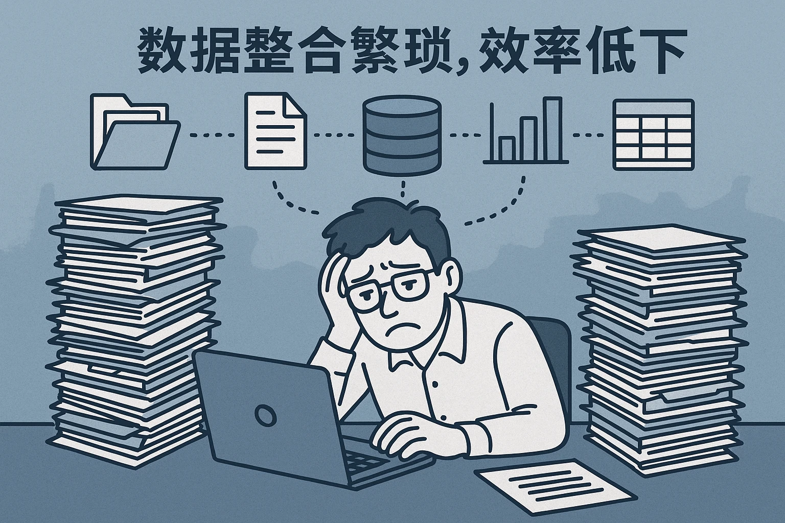 2. 数据整合繁琐，效率低下