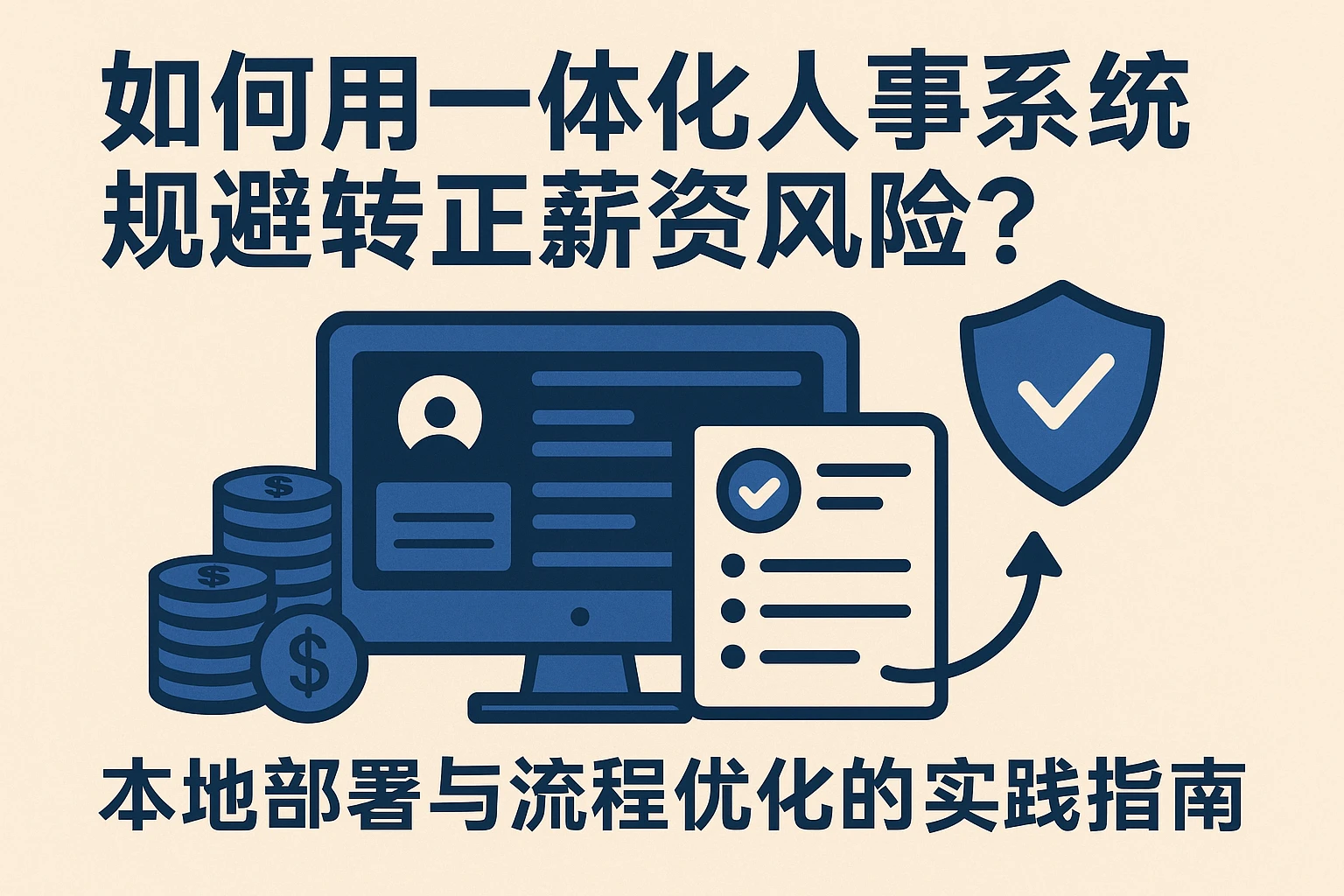 如何用一体化人事系统规避转正薪资风险？本地部署与流程优化的实践指南