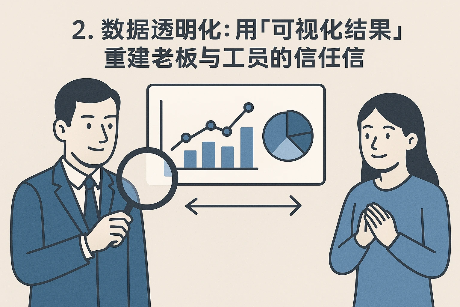 2. 数据透明化：用“可视化结果”重建老板与员工的信任