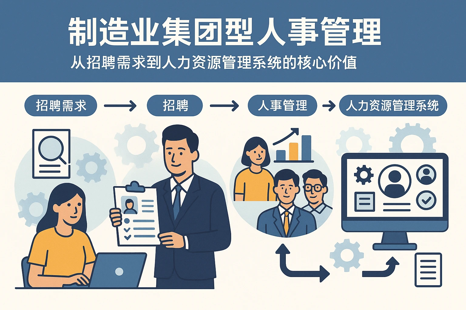 制造业集团型人事管理：从招聘需求到人力资源管理系统的核心价值