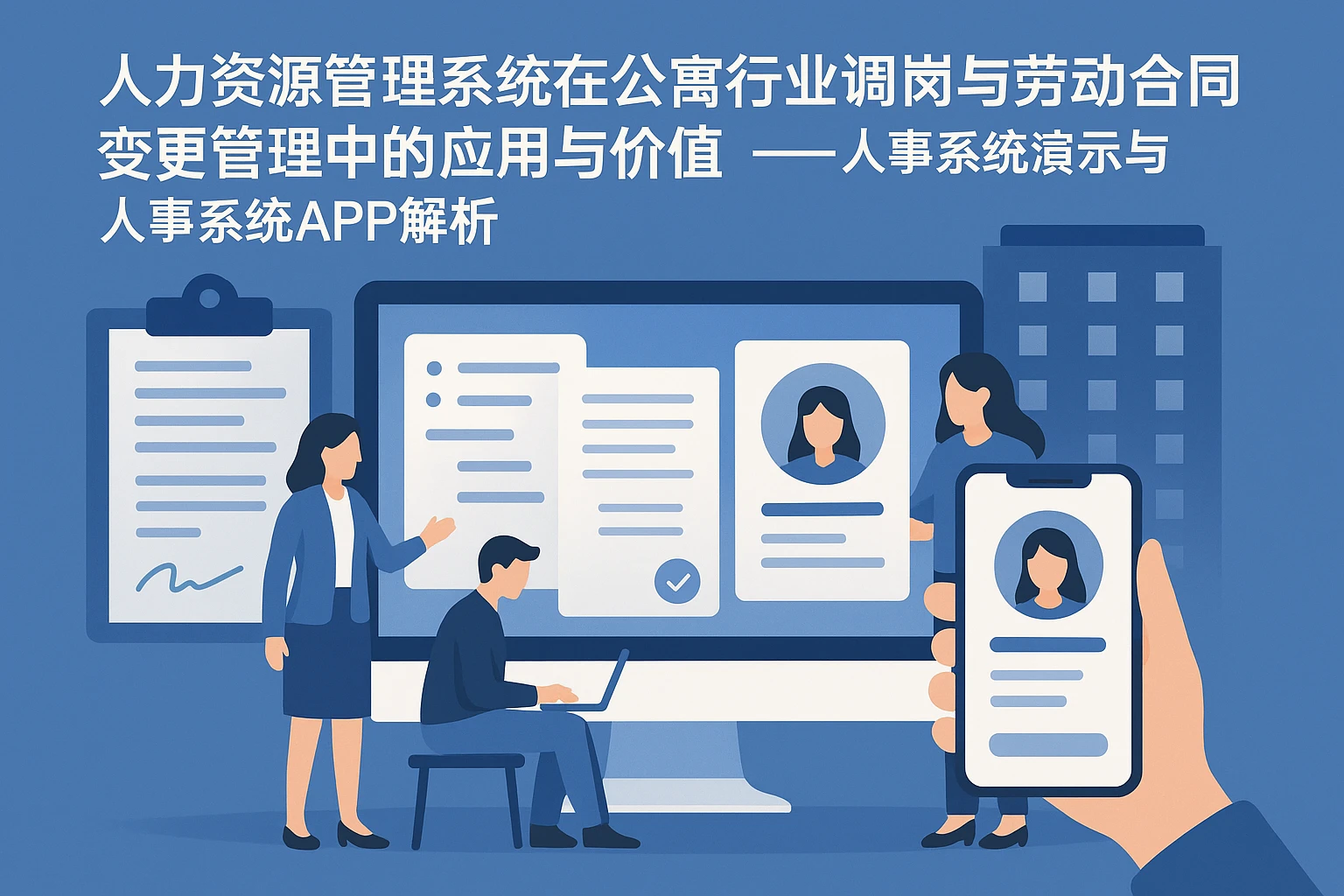 人力资源管理系统在公寓行业调岗与劳动合同变更管理中的应用与价值 —— 人事系统演示与人事系统APP解析