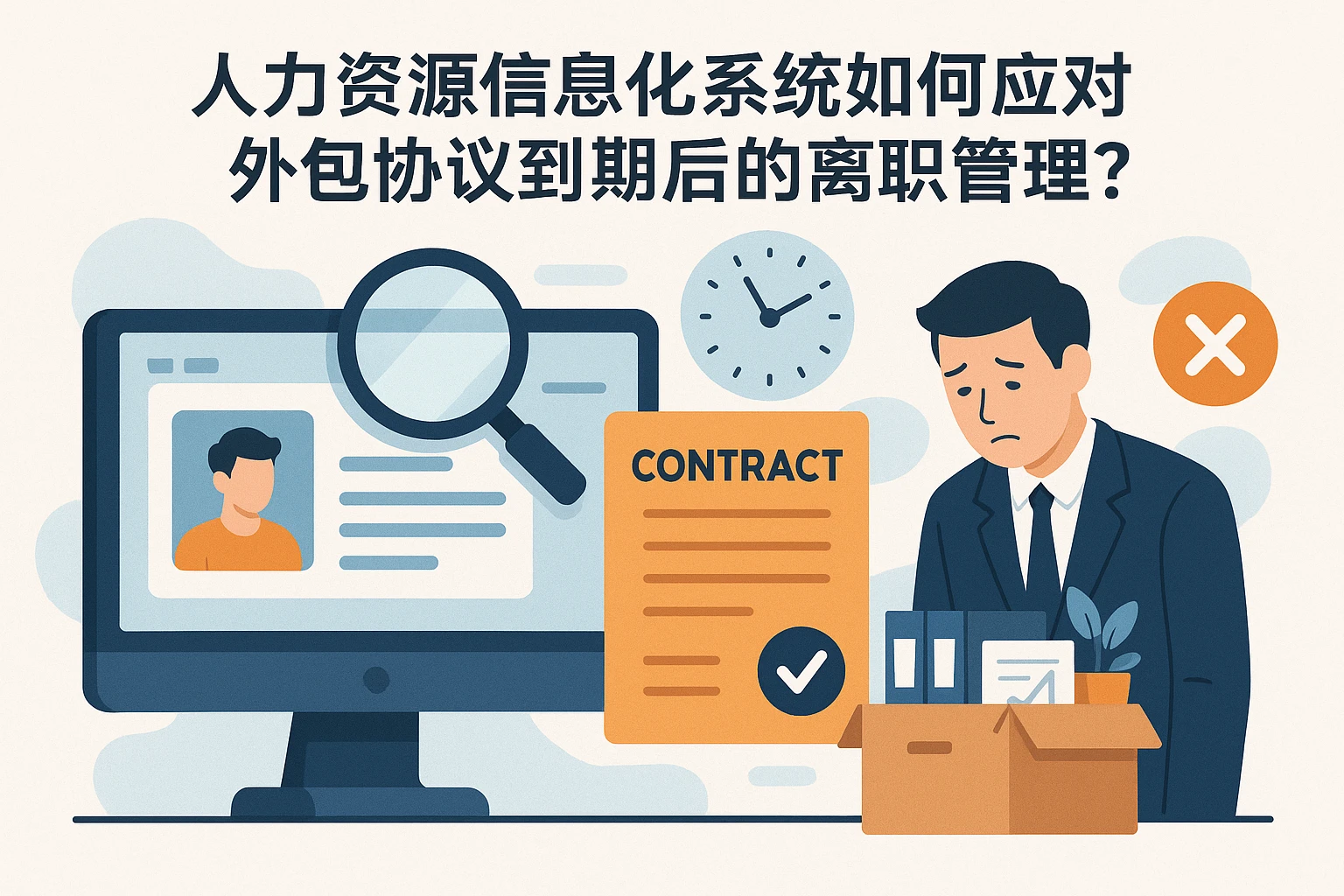 人力资源信息化系统如何应对外包协议到期后的离职管理？