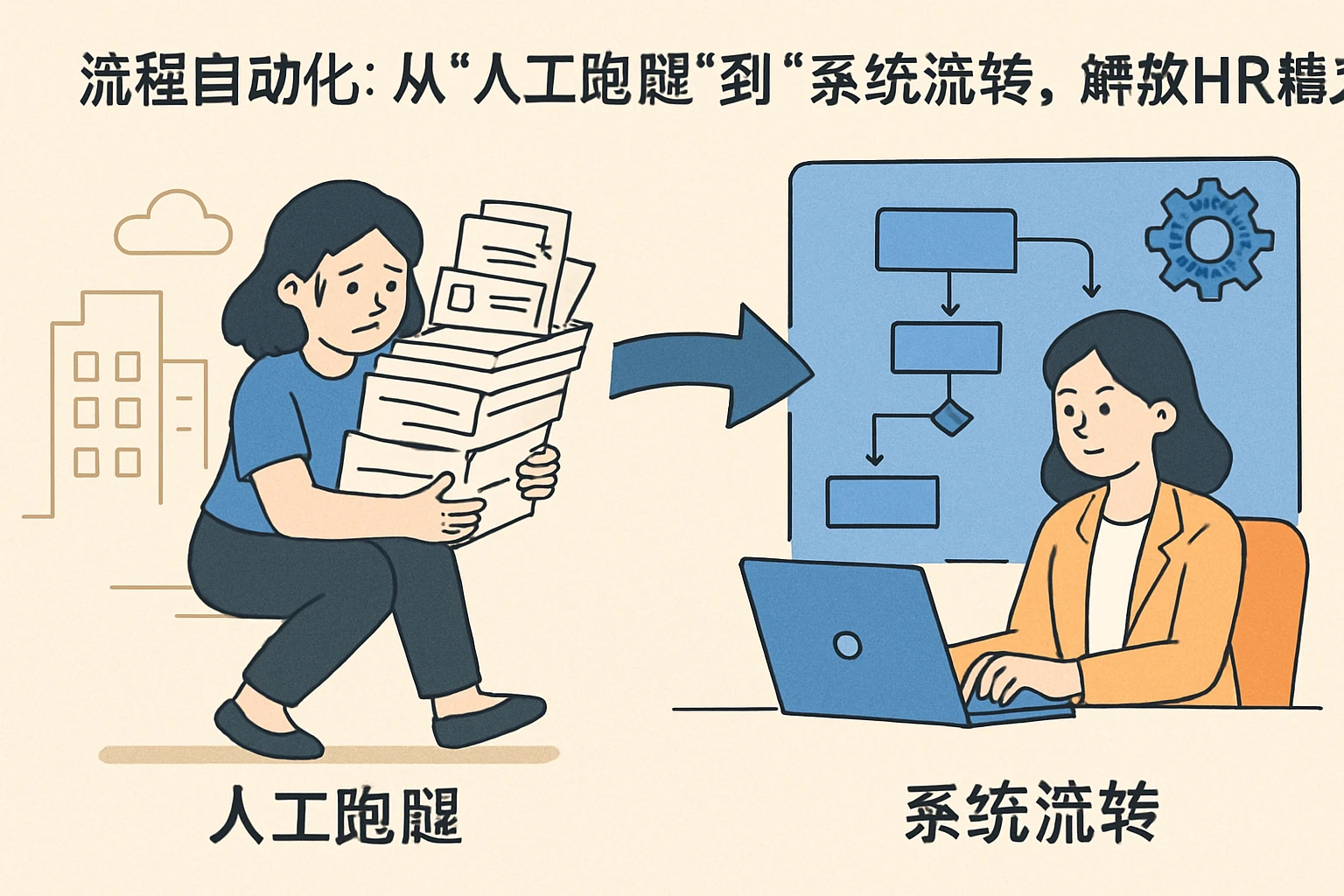 2. 流程自动化：从“人工跑腿”到“系统流转”，解放HR精力