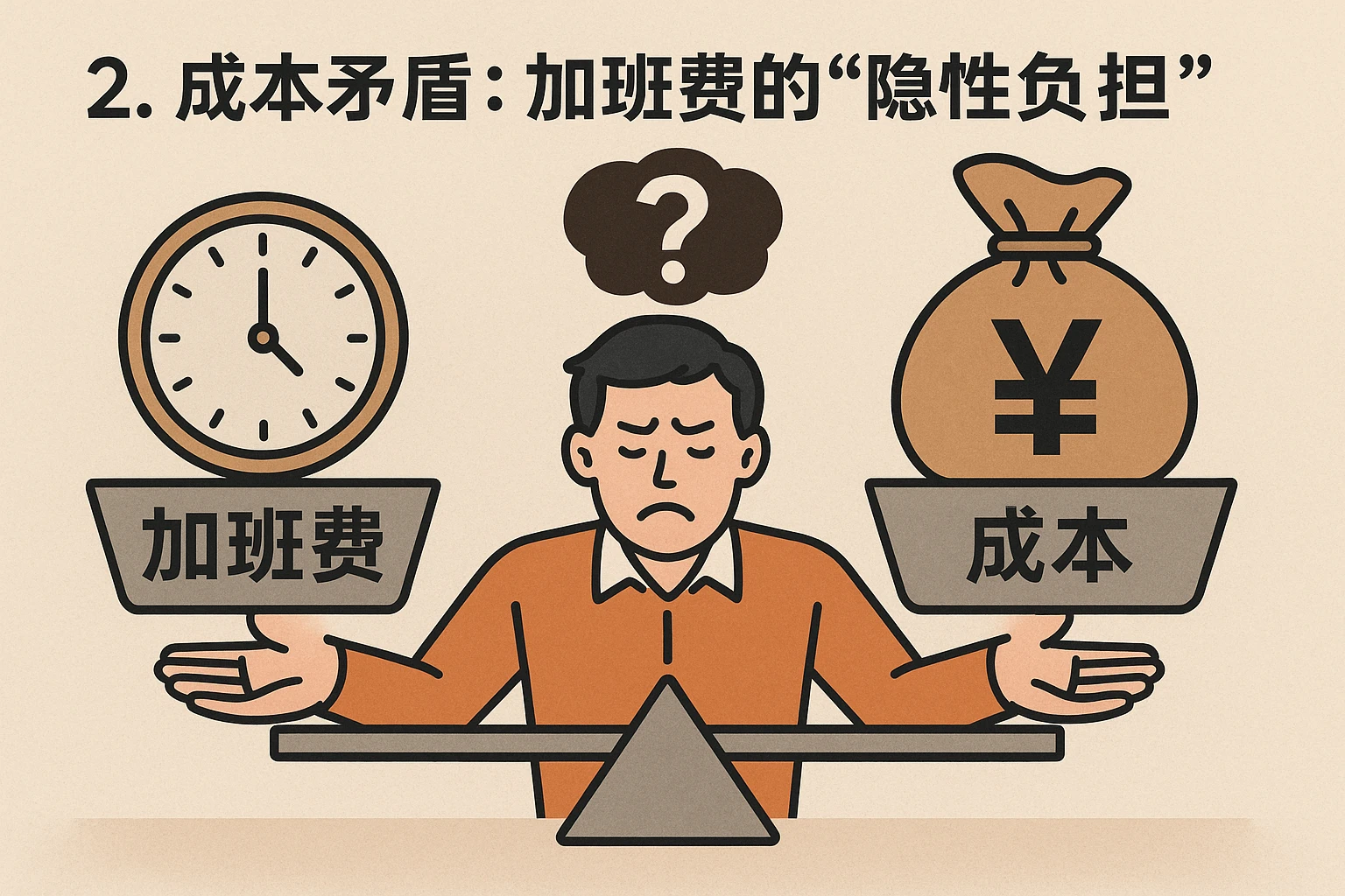 2. 成本矛盾：加班费的“隐性负担”