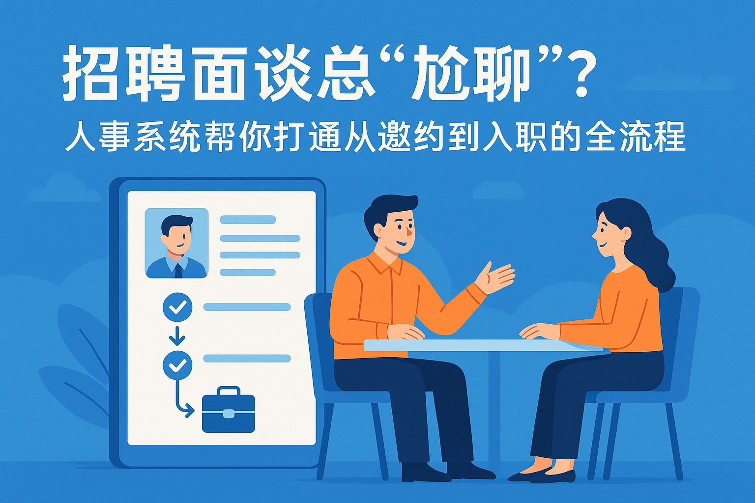 招聘面谈总“尬聊”？人事系统帮你打通从邀约到入职的全流程