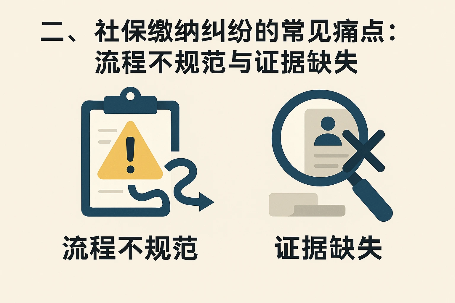 二、社保缴纳纠纷的常见痛点：流程不规范与证据缺失