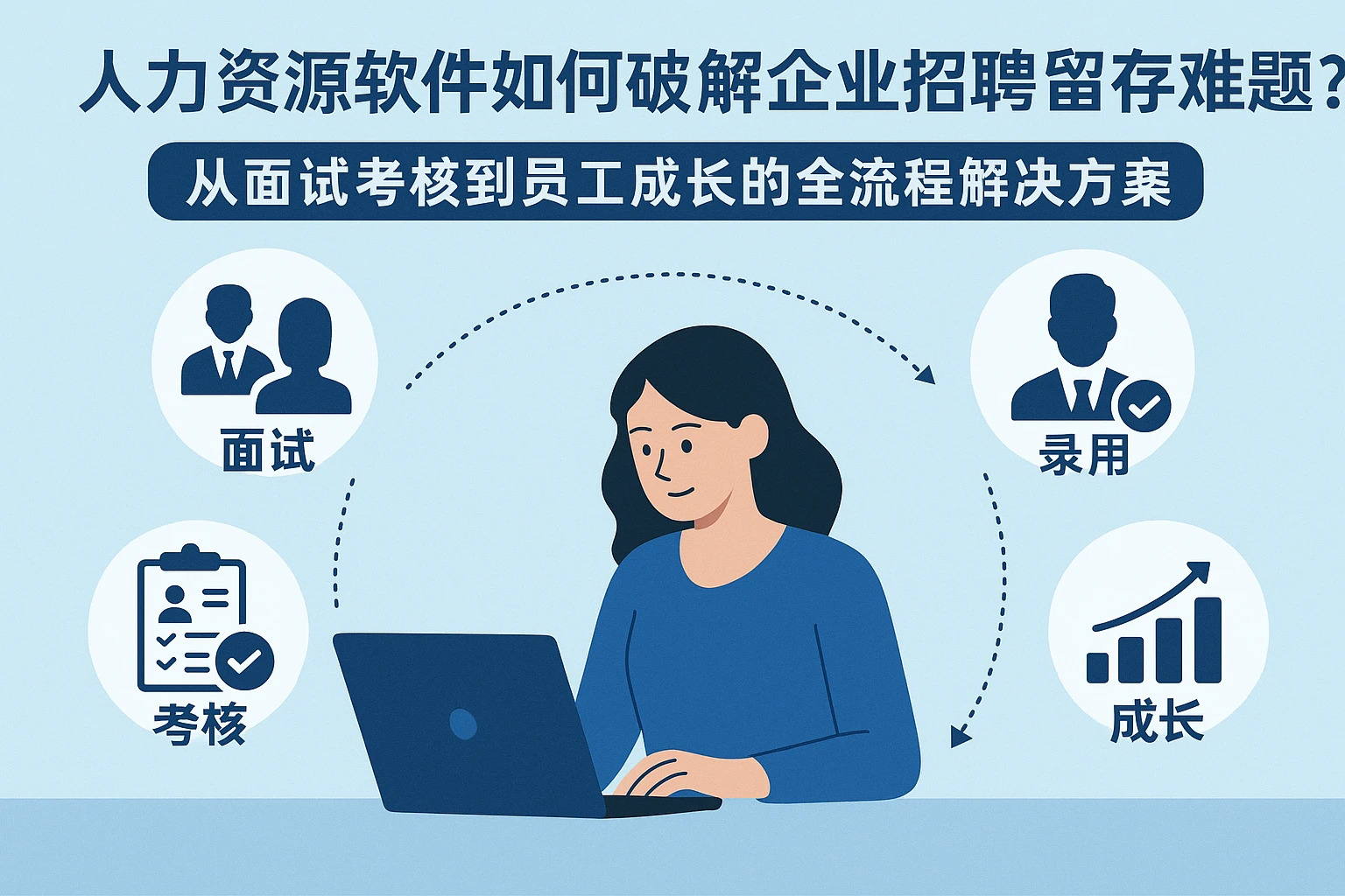 人力资源软件如何破解企业招聘留存难题？从面试考核到员工成长的全流程解决方案