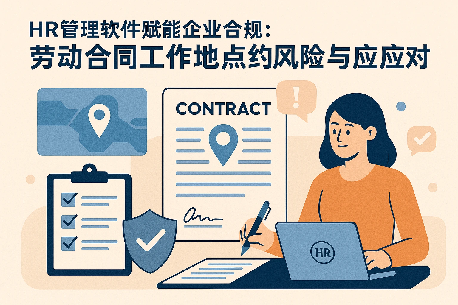 HR管理软件赋能企业合规：劳动合同工作地点约定的风险与应对