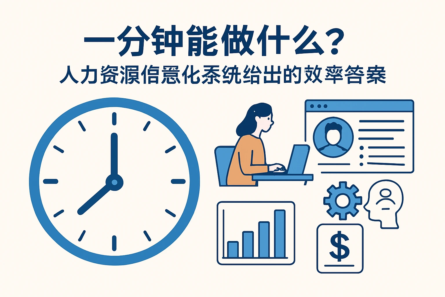 一分钟能做什么？人力资源信息化系统给出的效率答案