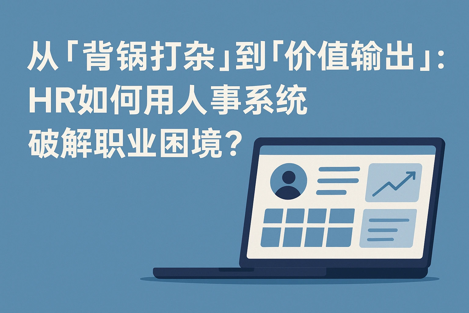 从「背锅打杂」到「价值输出」：HR如何用人事系统破解职业困境？