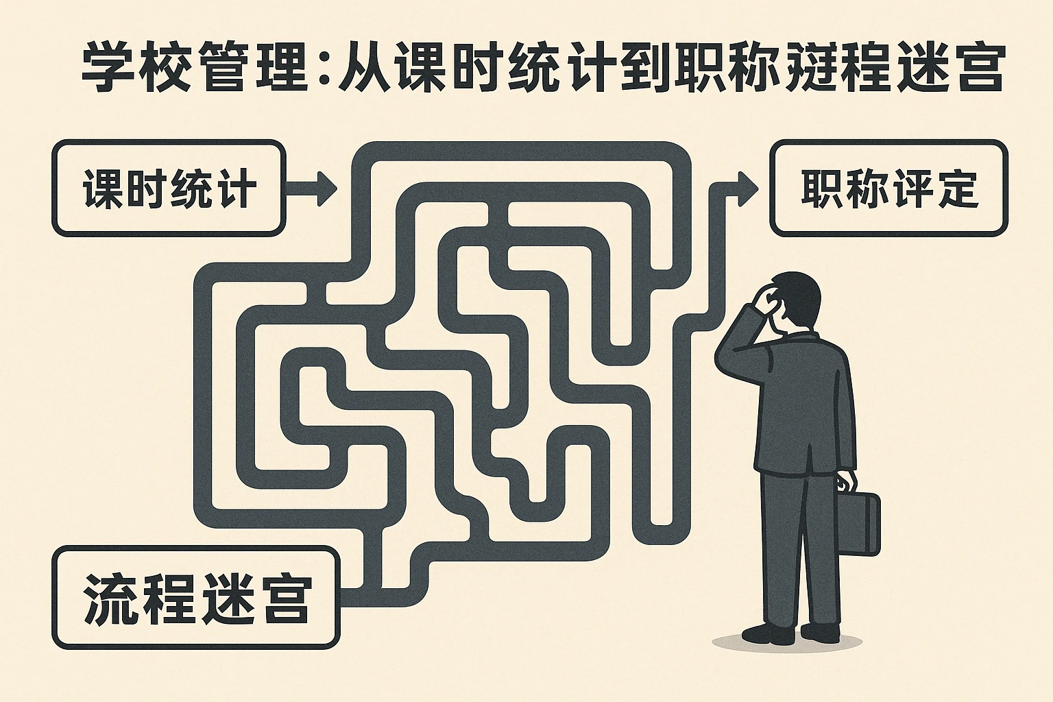 2. 学校管理：从课时统计到职称评定的“流程迷宫”