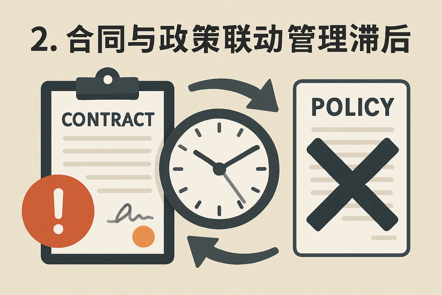 2. 合同与政策联动管理滞后