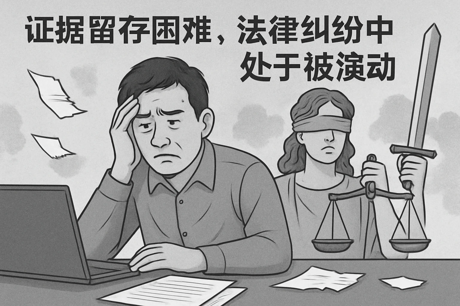 2. 证据留存困难，法律纠纷中处于被动