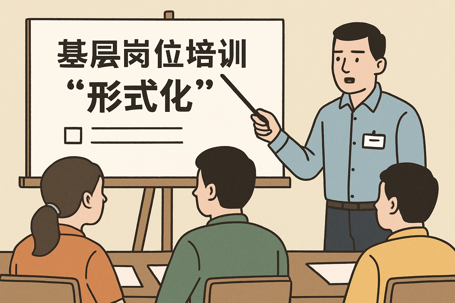 （2）基层岗位培训的“形式化”