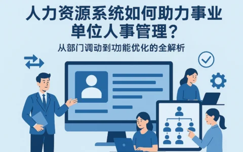人力资源系统如何助力事业单位人事管理？从部门调动到功能优化的全解析