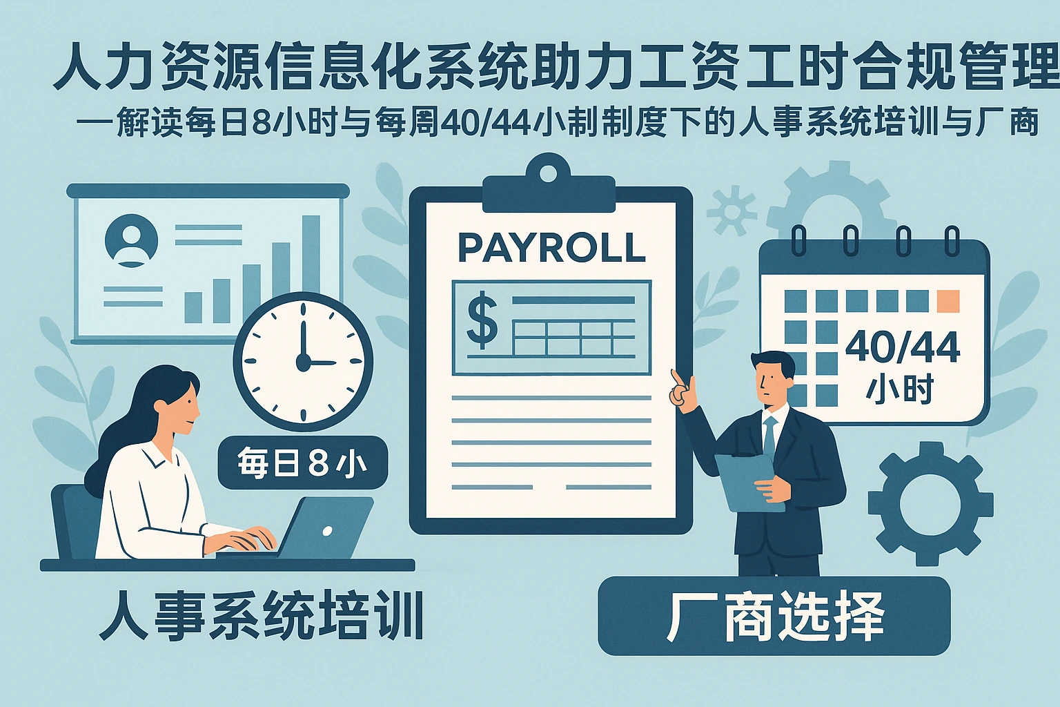 人力资源信息化系统助力工资工时合规管理——解读每日8小时与每周40/44小时制度下的人事系统培训与厂商选择