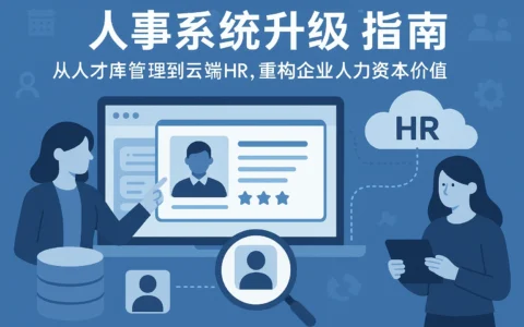 人事系统升级指南：从人才库管理到云端HR，重构企业人力资本价值