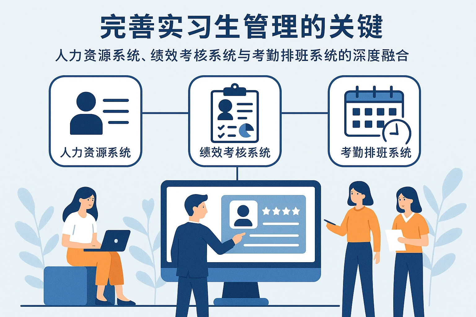 完善实习生管理的关键——人力资源系统、绩效考核系统与考勤排班系统的深度融合