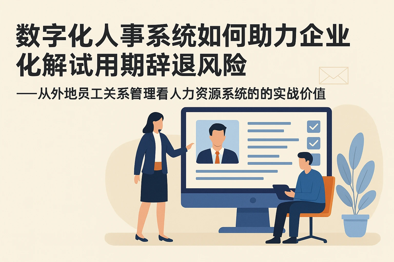 数字化人事系统如何助力企业化解试用期辞退风险——从外地员工关系管理看人力资源系统的实战价值