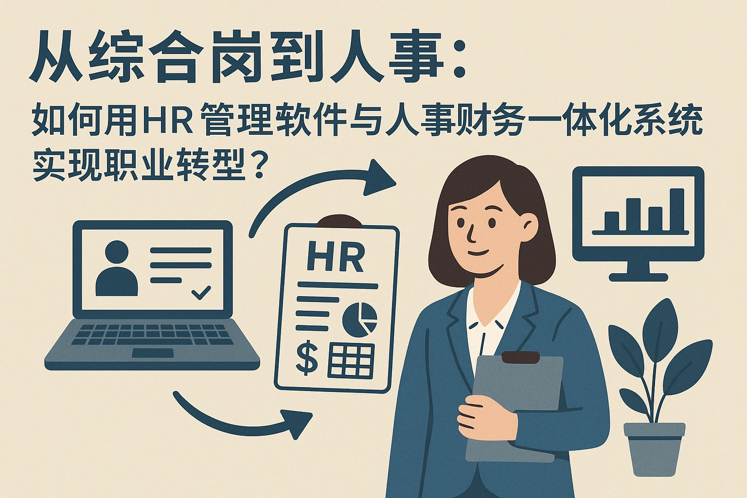 从综合岗到人事：如何用HR管理软件与人事财务一体化系统实现职业转型？