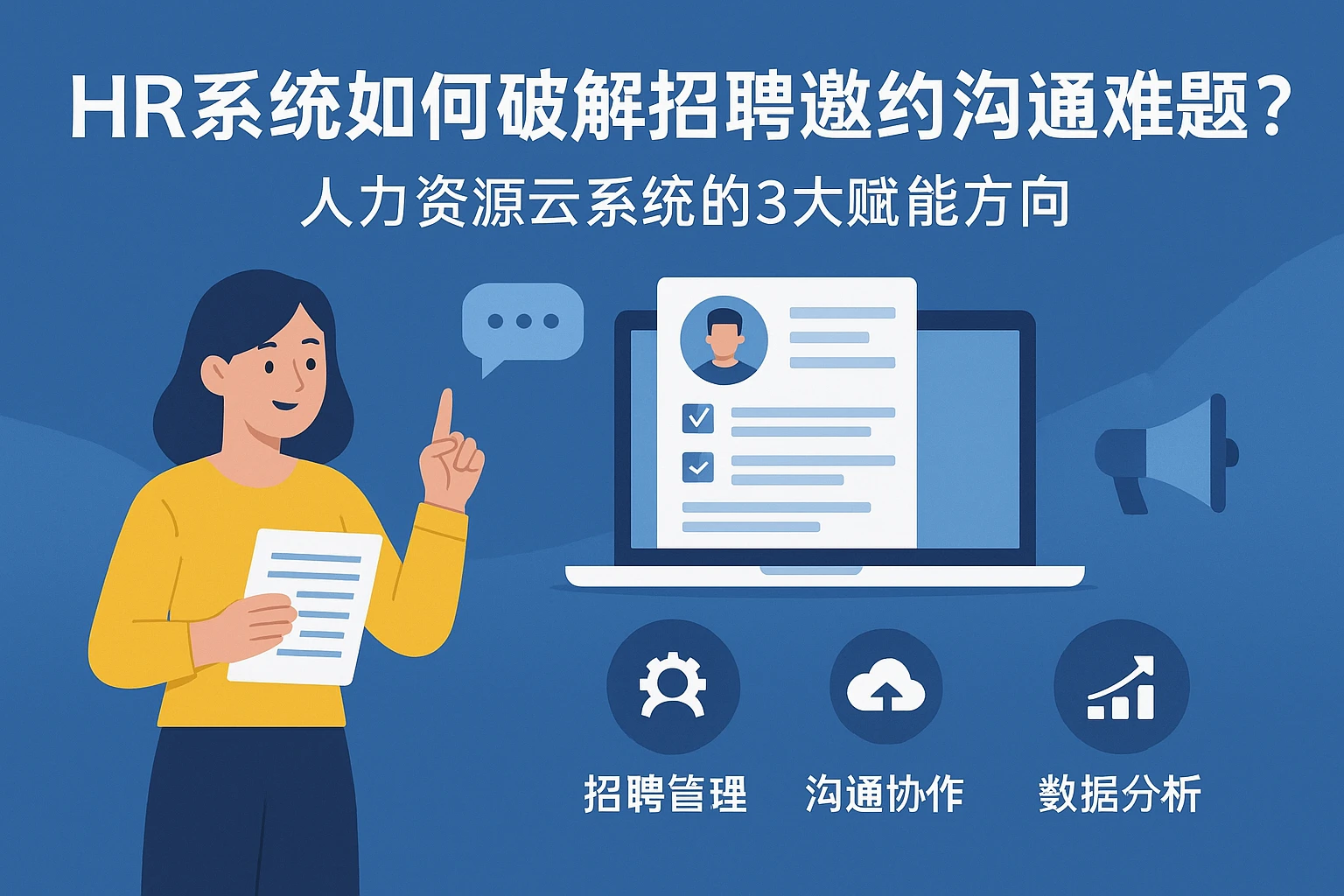 HR系统如何破解招聘邀约沟通难题？人力资源云系统的3大赋能方向