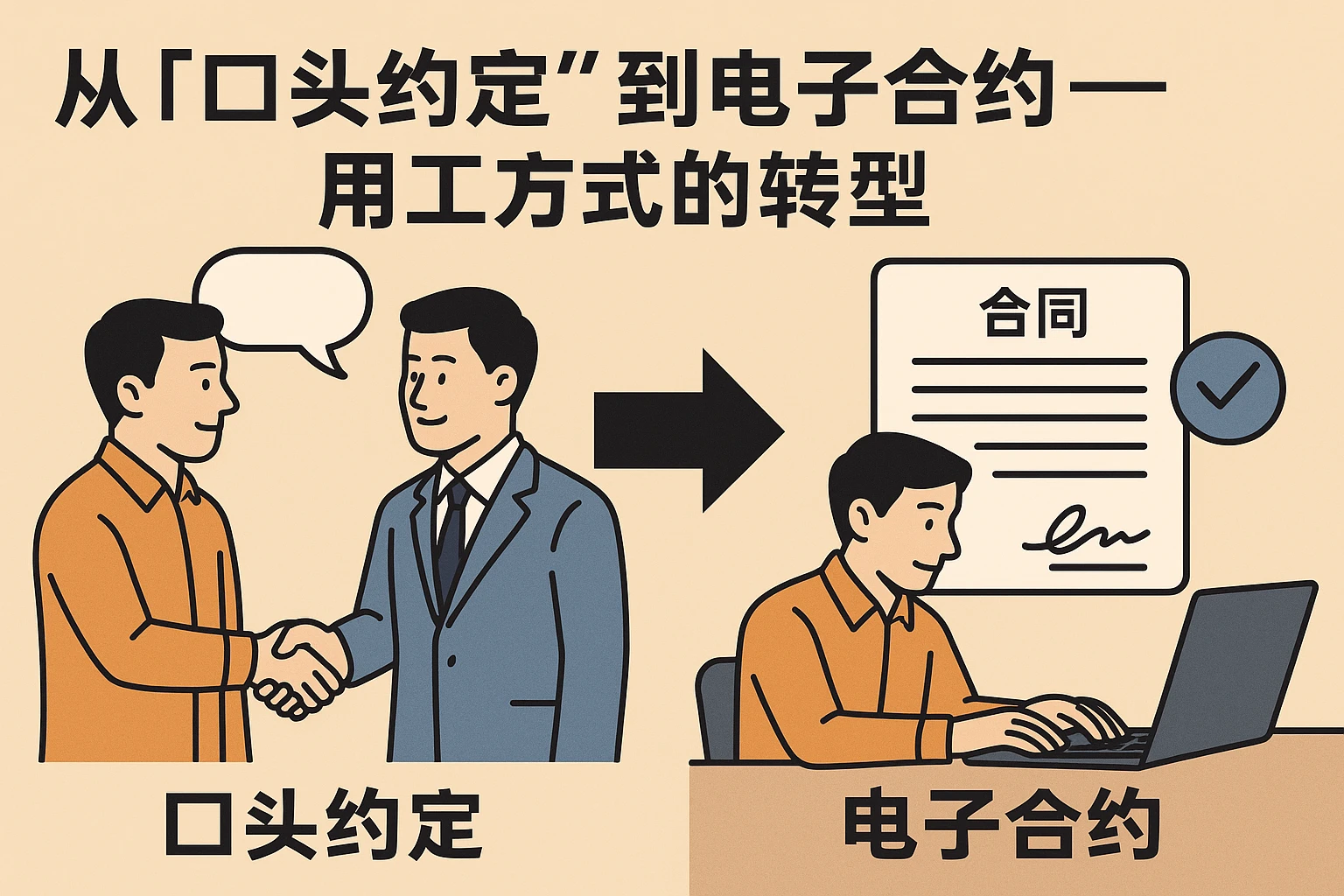 从“口头约定”到电子合约——用工方式的转型