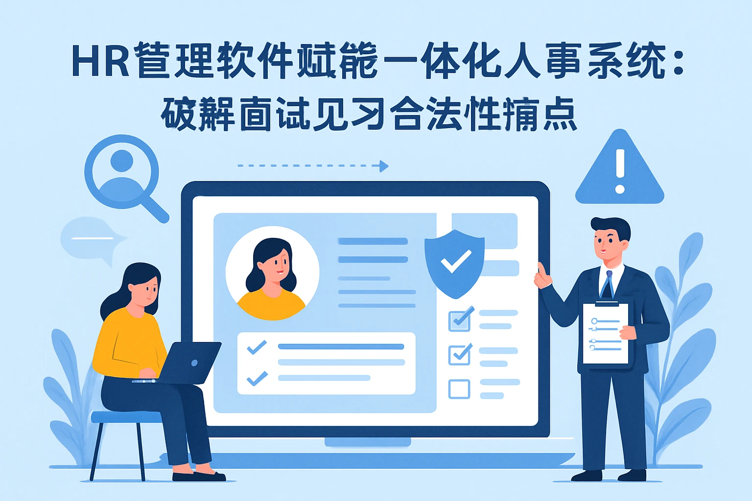 HR管理软件赋能一体化人事系统：破解面试见习合法性痛点