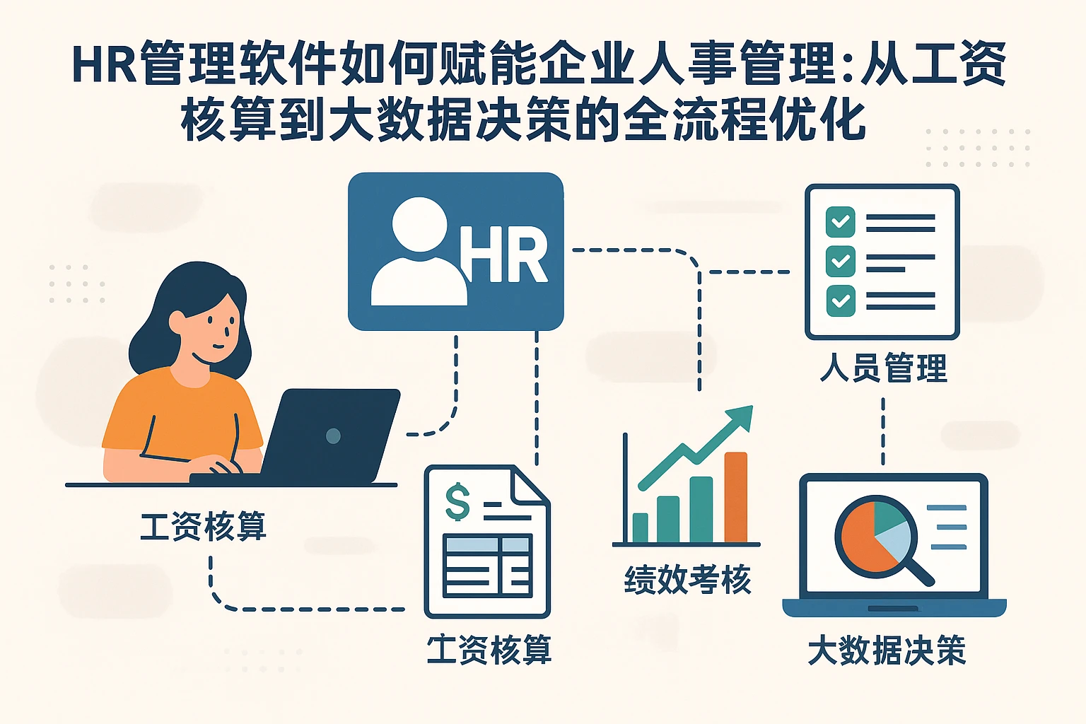 HR管理软件如何赋能企业人事管理：从工资核算到大数据决策的全流程优化