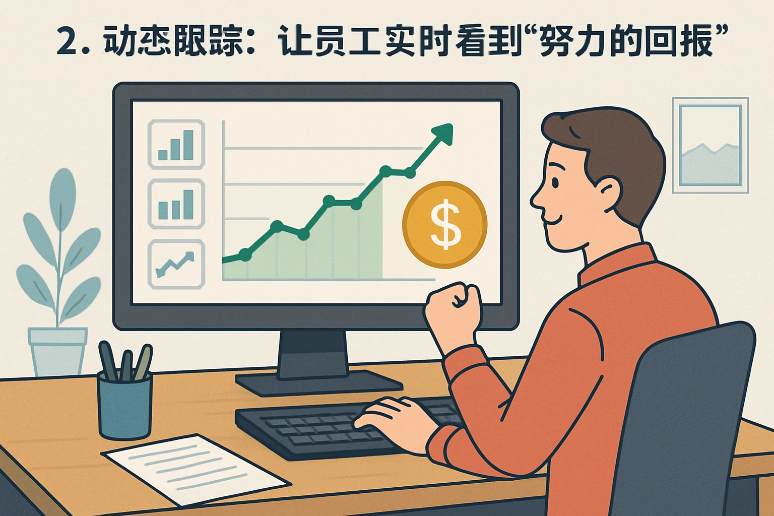 2. 动态跟踪：让员工实时看到“努力的回报”