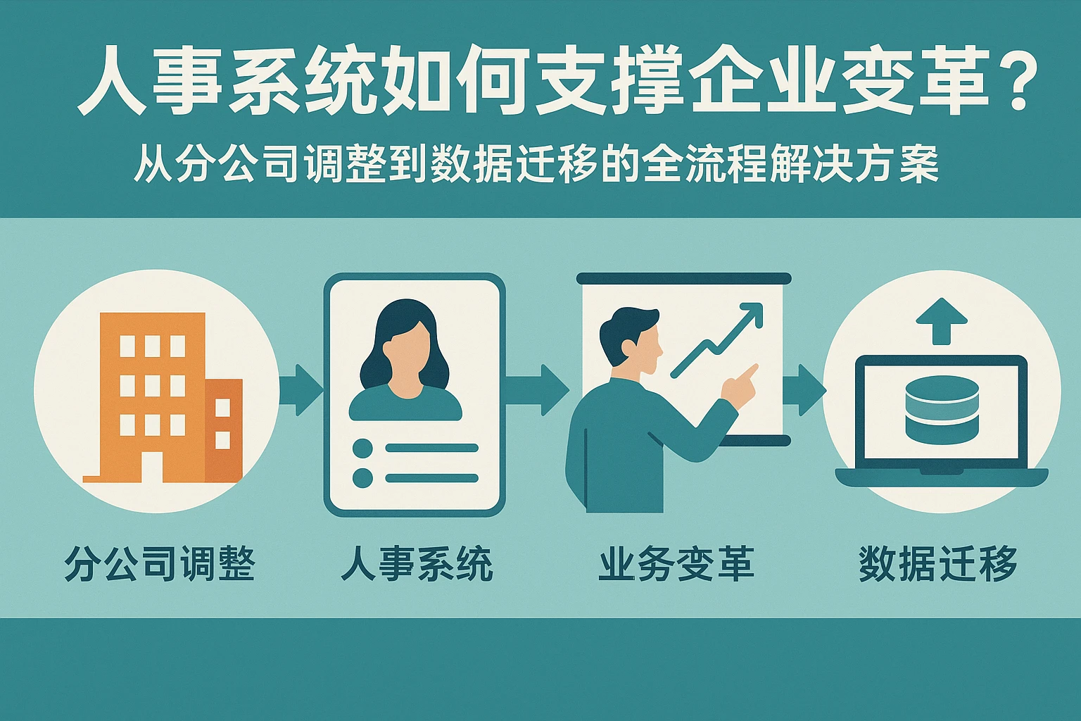 人事系统如何支撑企业变革？从分公司调整到数据迁移的全流程解决方案