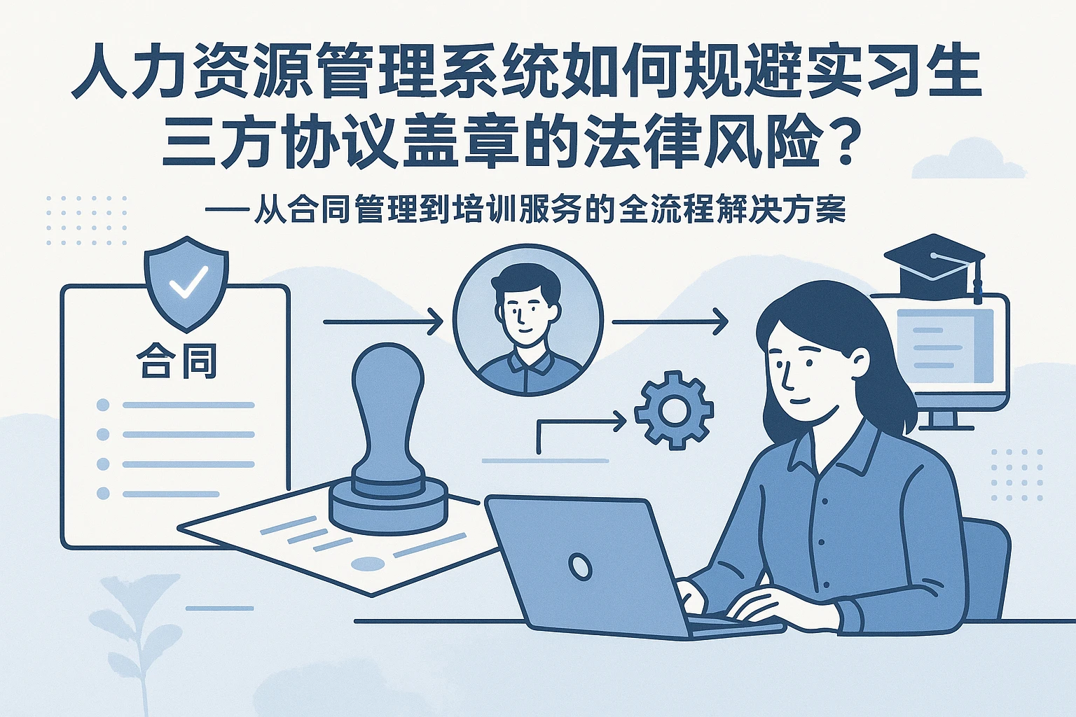 人力资源管理系统如何规避实习生三方协议盖章的法律风险？——从合同管理到培训服务的全流程解决方案