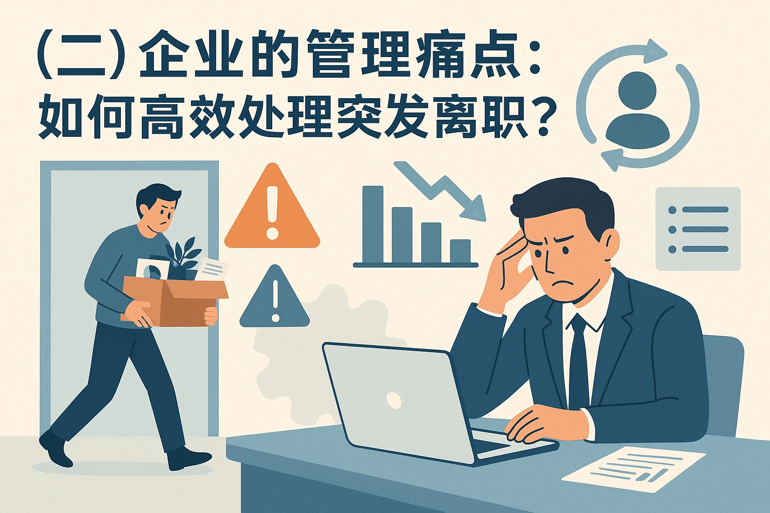 （二）企业的管理痛点：如何高效处理突发离职？