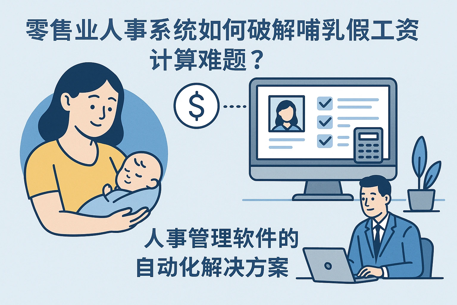零售业人事系统如何破解哺乳假工资计算难题？人事管理软件的自动化解决方案