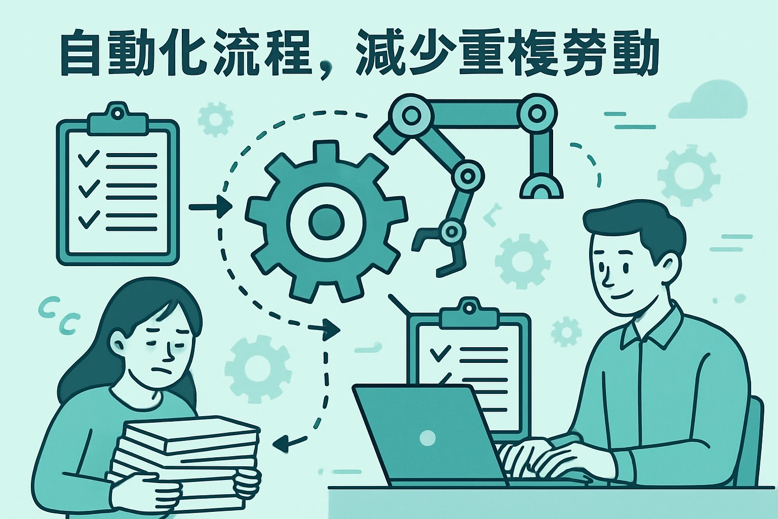 2. 自动化流程，减少重复劳动