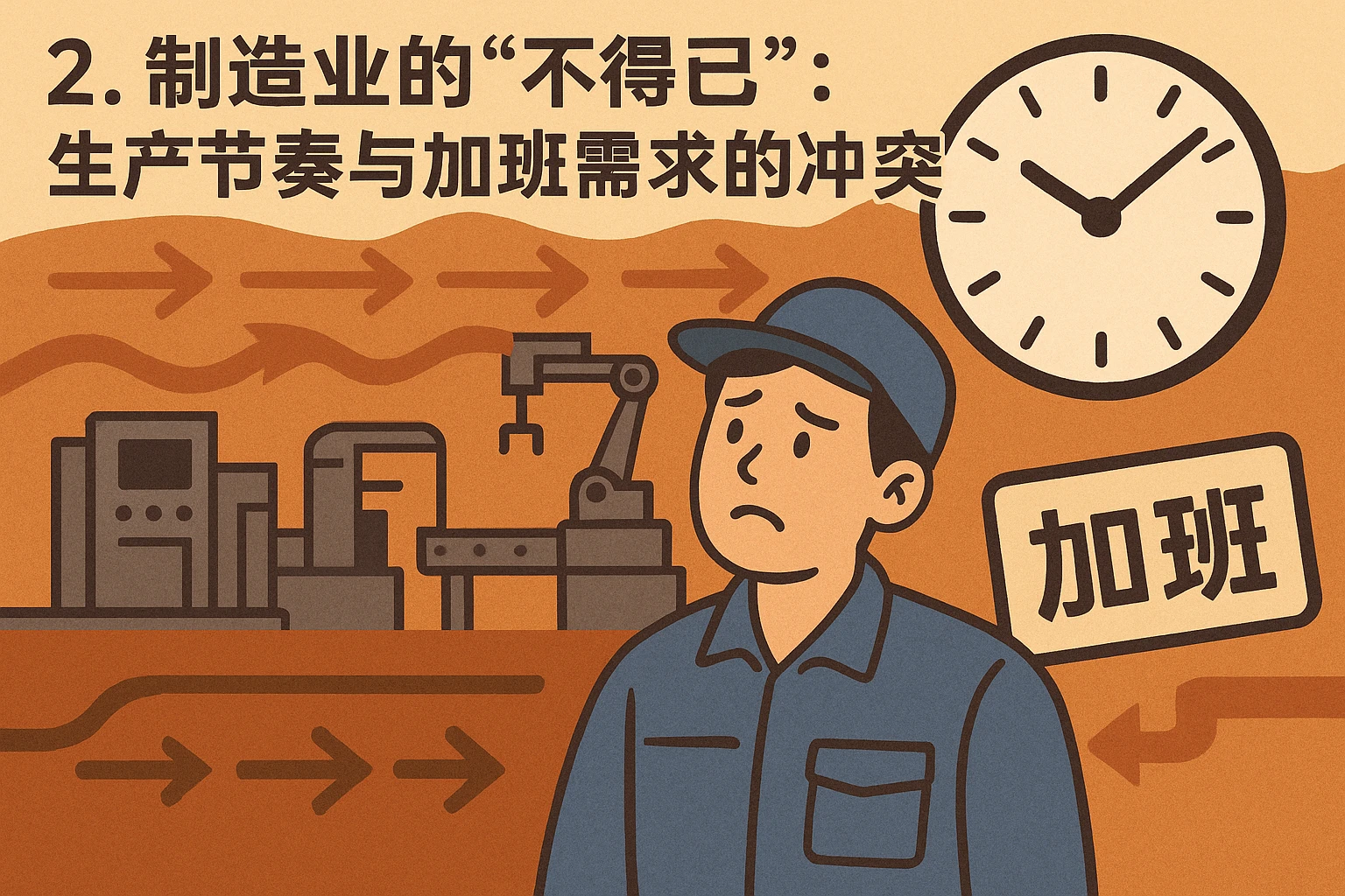 2. 制造业的“不得已”：生产节奏与加班需求的冲突
