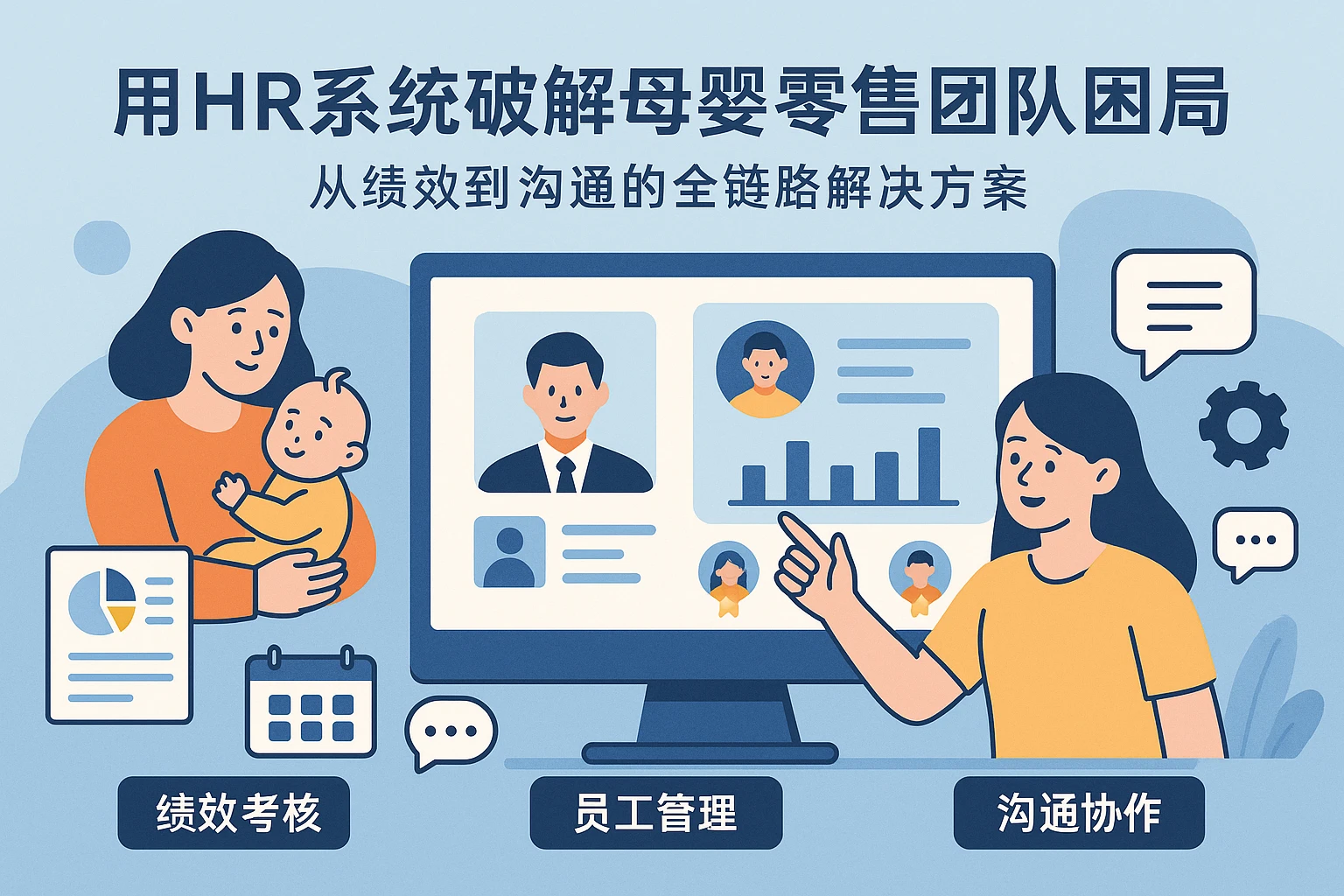 用HR系统破解母婴零售团队困局：从绩效到沟通的全链路解决方案