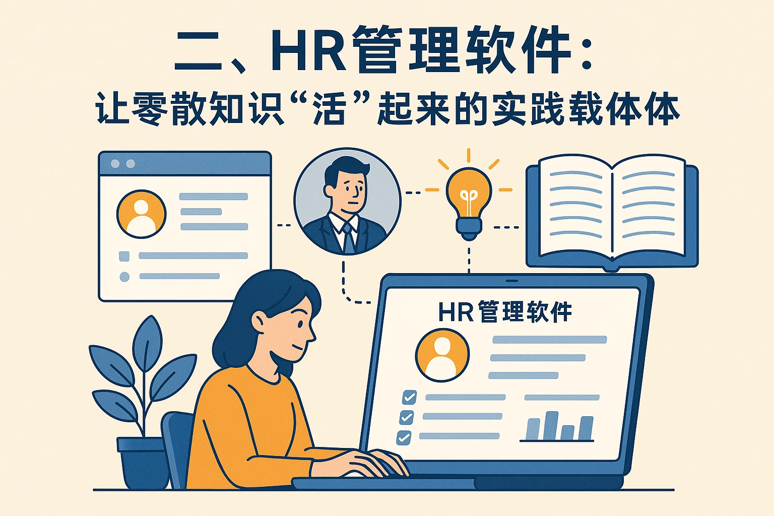 二、HR管理软件：让零散知识“活”起来的实践载体