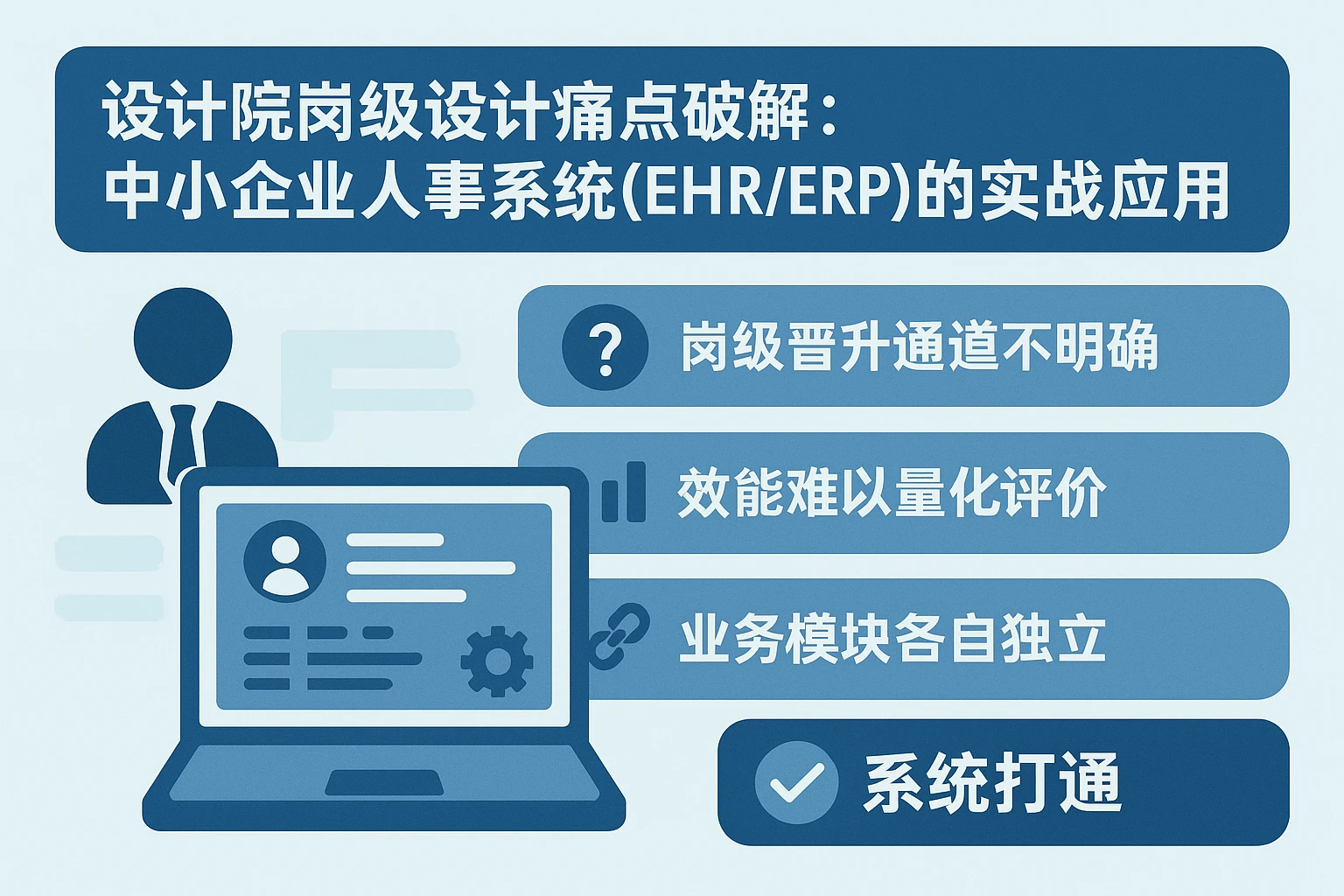 设计院岗级设计痛点破解：中小企业人事系统（EHR/ERP）的实战应用
